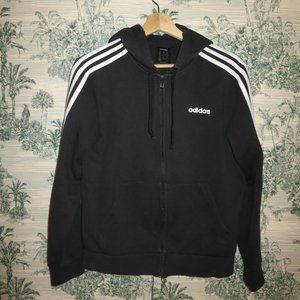 Adidas Black Full Zip Hoodie